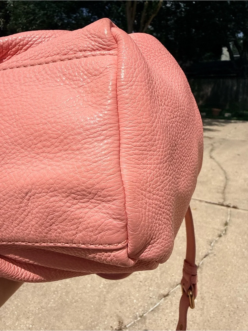 Marc by Marc Jacobs Apricot Rose Pink Leather Shoulder with Strap